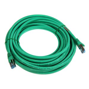 InLine patch cable Cat.6A, S / FTP (PiMf), 500MHz, green, 10m
