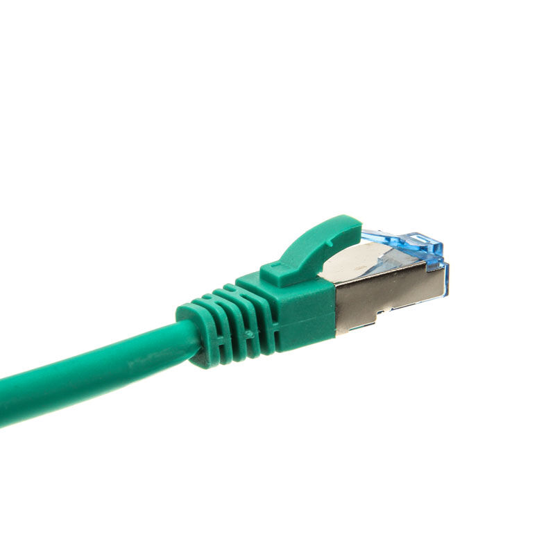 InLine patch cable Cat.6A, S / FTP (PiMf), 500MHz, green, 10m