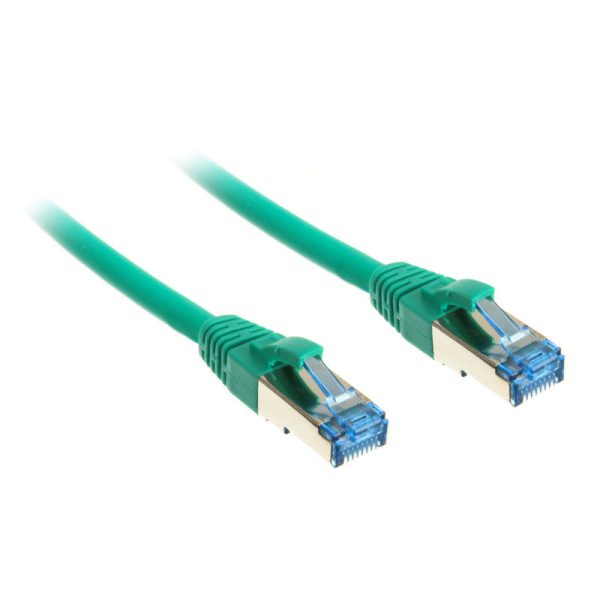 InLine Patch Cable Cat.6A, S/FTP (PiMf), 500MHz, green, 2m