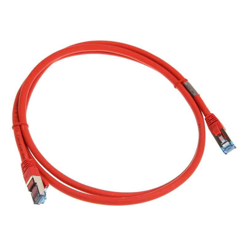 InLine patch cable Cat.6A, S / FTP (PiMf), 500MHz, red, 1.5m