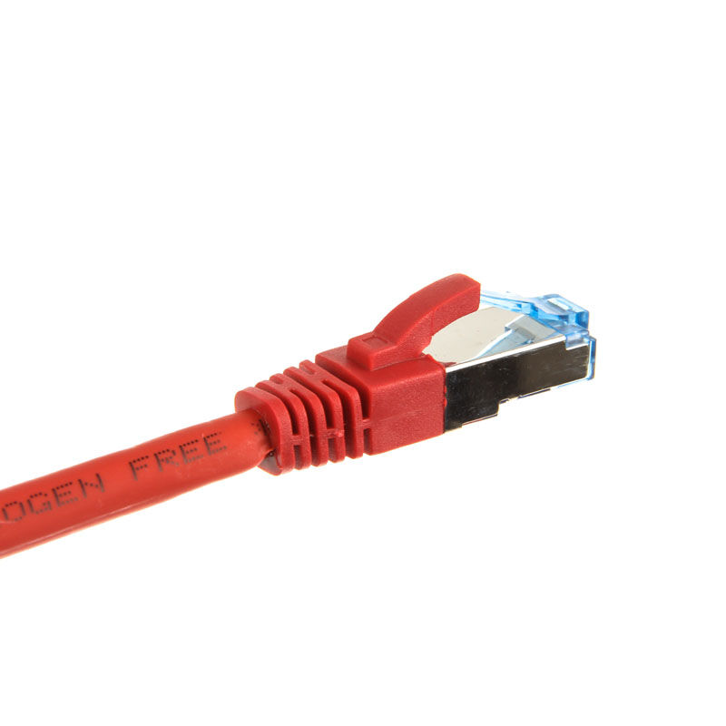 InLine Patch Cable Cat.6A, S/FTP (PiMf), 500MHz, red, 1m