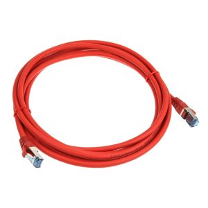 InLine Patch Cable Cat.6A, S/FTP (PiMf), 500MHz, red, 3m
