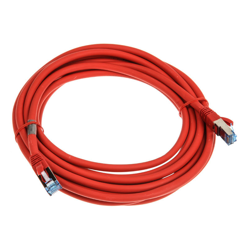 InLine Patch Cable Cat.6A, S/FTP (PiMf), 500MHz, red, 5m