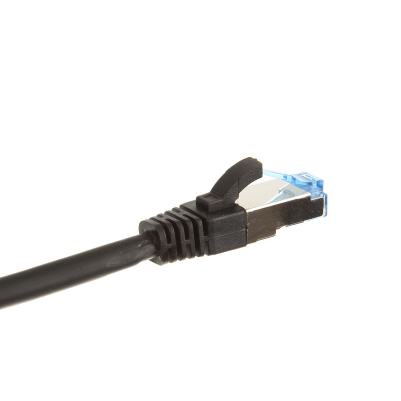 InLine patch cable Cat.6A, S / FTP (PiMf), 500MHz, Black, 1.5m