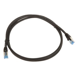 InLine patch cable Cat.6A, S / FTP (PiMf), 500MHz, Black, 1.5m