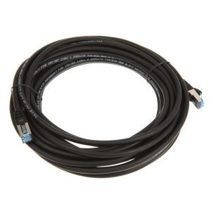 InLine patch cable Cat.6A, S / FTP (PiMf), 500MHz, black, 10m