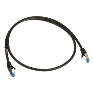 InLine Patch Cable Cat.6A, S/FTP (PiMf), 500MHz, black, 1m