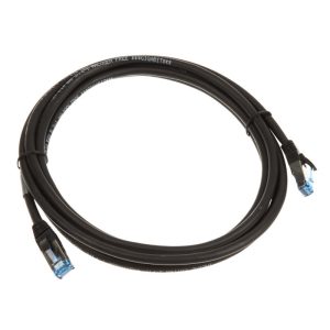 InLine Patch Cable Cat.6A, S/FTP (PiMf), 500MHz, black, 3m