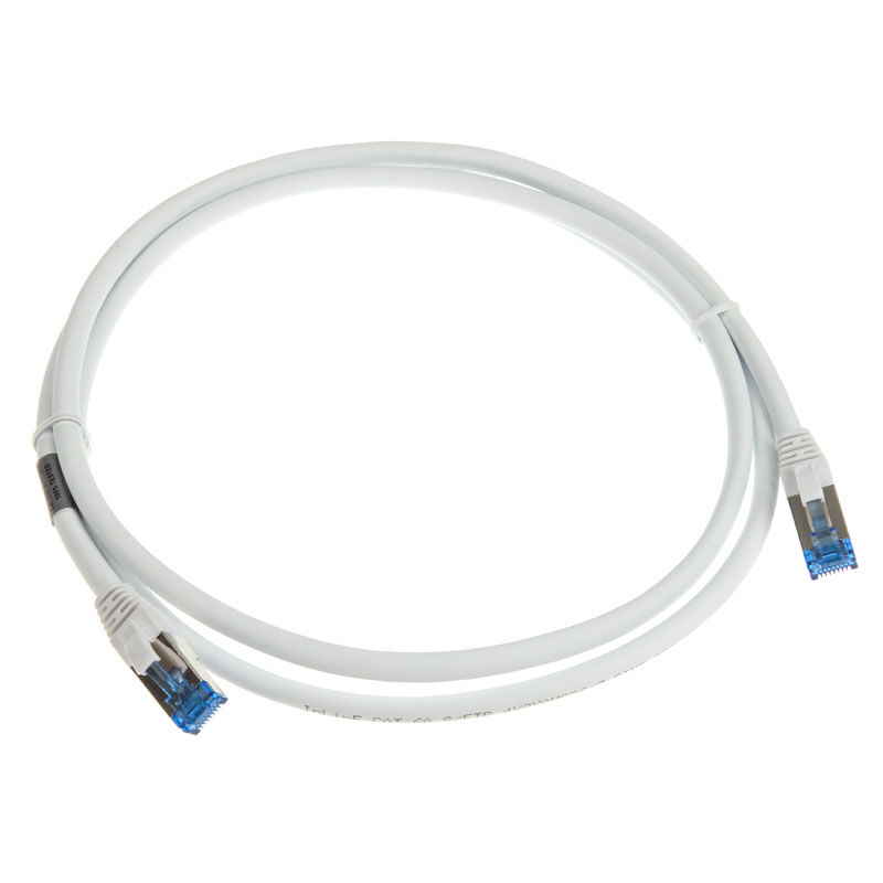 InLine patch cable Cat.6A, S / FTP (PiMf), 500MHz, White, 1.5m