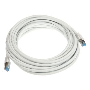InLine patch cable Cat.6A, S / FTP (PiMf), 500MHz, White, 10m