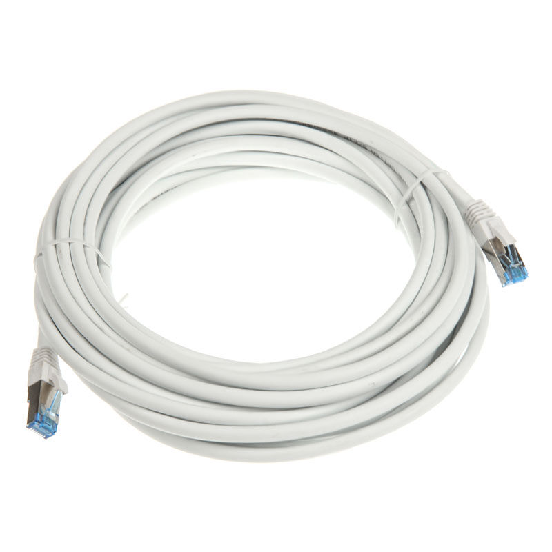 InLine patch cable Cat.6A, S / FTP (PiMf), 500MHz, White, 10m