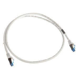 InLine Patch Cable Cat.6A, S/FTP (PiMf), 500MHz, white, 1m