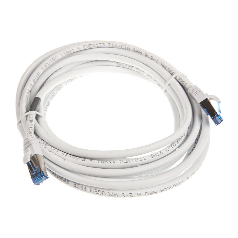 InLine Patch Cable Cat.6A, S/FTP (PiMf), 500MHz, white, 5m