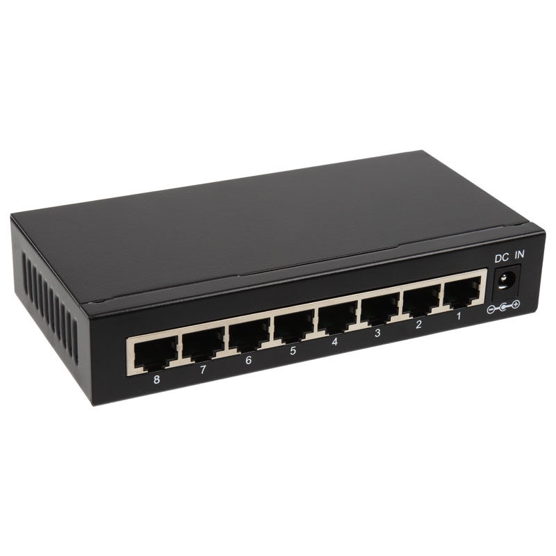 InLine Gigabit Network Switch 8-Port, 1GBit / s, Desktop, fanless