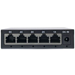 Inline Gigabit Network Switch 5-Port, 1GBit/s, Fanless
