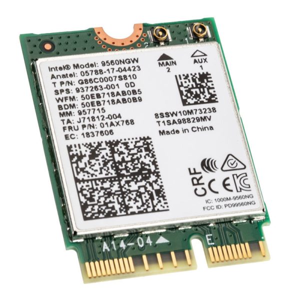 Intel Dual Band Wireless AC 9560, WiFi + Bluetooth 5.0 Adapter – M.2 / E-key, CNVi