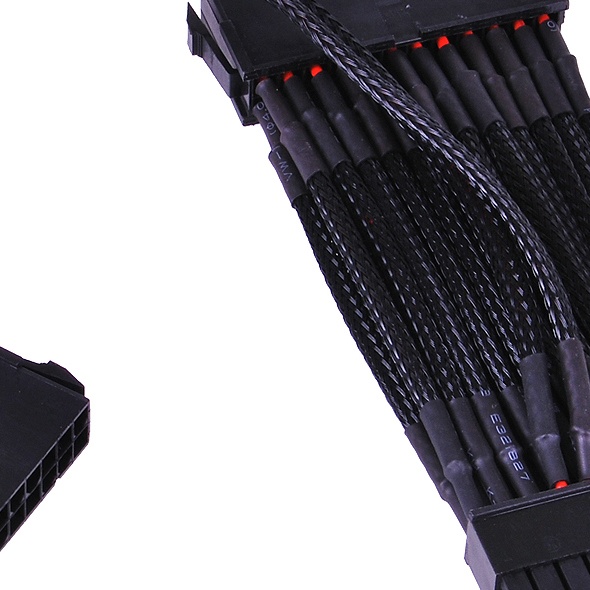 Phobya 24Pin 2-way PSU starting cable – single sleeve – black