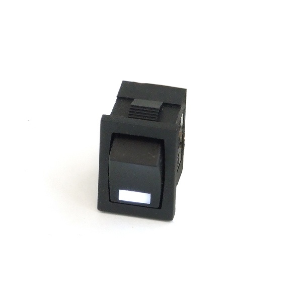 Phobya Rectangular toggle switch - LED white - unipolar ON/OFF black (3-Pin)