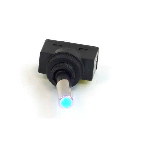 Phobya Toggle switch – LED blue – unipolar ON/OFF black (3pin)