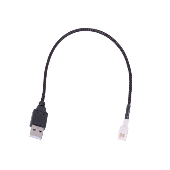 Phobya external USB adapter to 3-pin fan 30cm – black