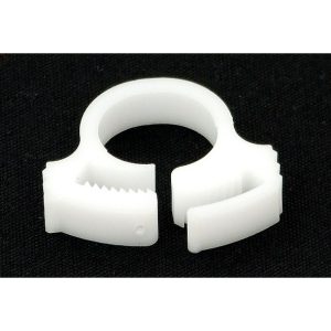 PrimoChill White PVC Hose Clip 3/4 OD : image 1