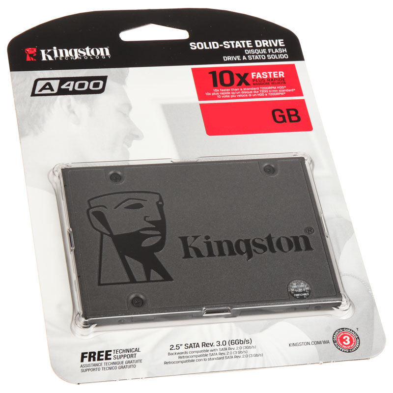 Kingston SSDNow A400 Series 2.5 inch SSD, SATA 6G - 480GB