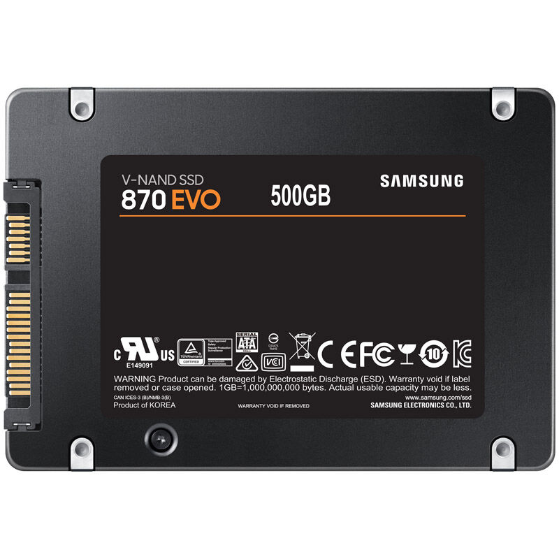 SAMSUNG 870 EVO 2.5 inch SSD, SATA 6G - 500 GB