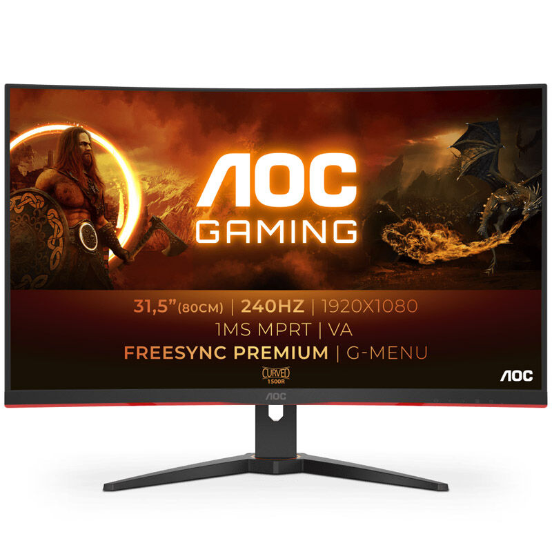 AOC C32G2ZE, 80.01 cm (31.5 inch), 240Hz, FreeSync, VA - DP, HDMI