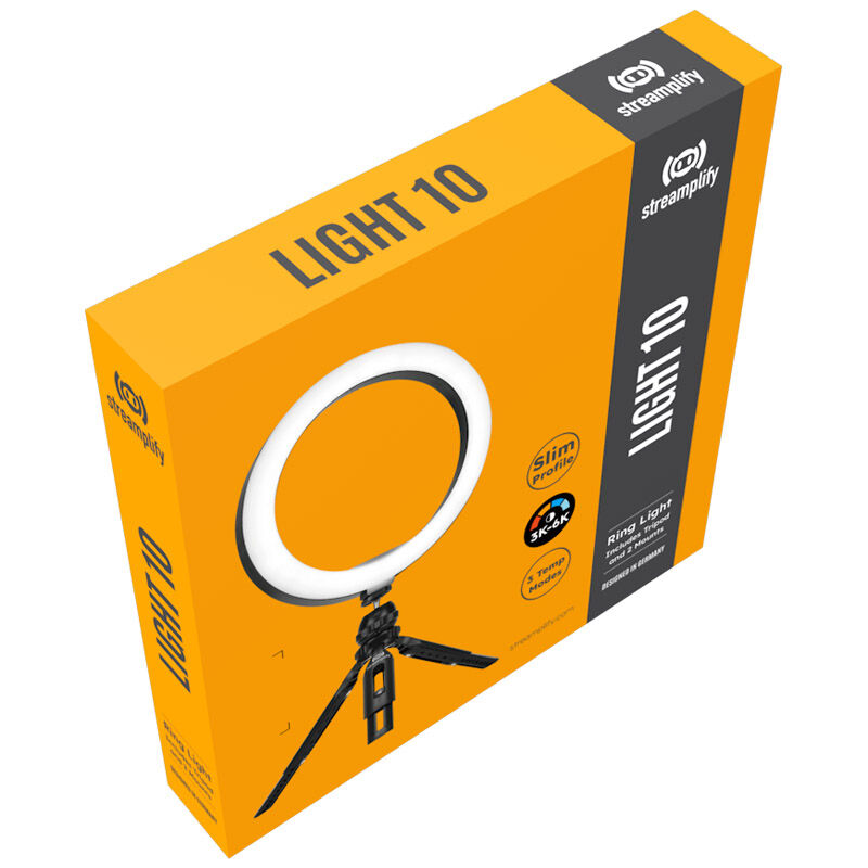 Streamplify LIGHT 10 inch Ring Light 5V USB White LED - Black