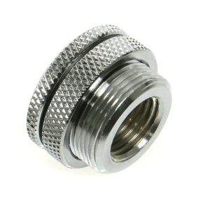 Bitspower Water Supply Port 1/4 inch - Shiny Silver : image 1
