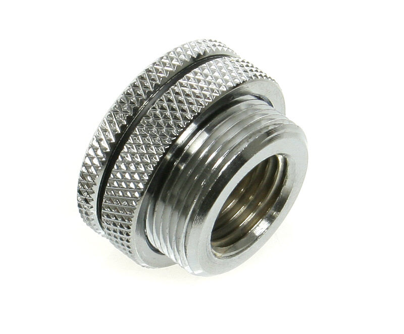 Bitspower Water Supply Port 1/4 inch - Shiny Silver : image 1