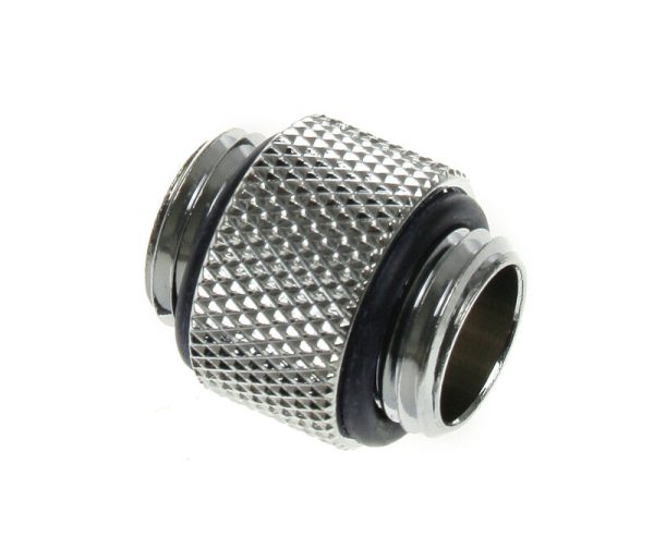 Bitspower Adapter 2x 1/4 inch – Long, Shiny Silver