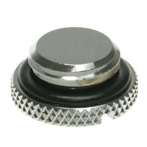 Bitspower Plug 1/4 inch - Flat, Shiny Silver
