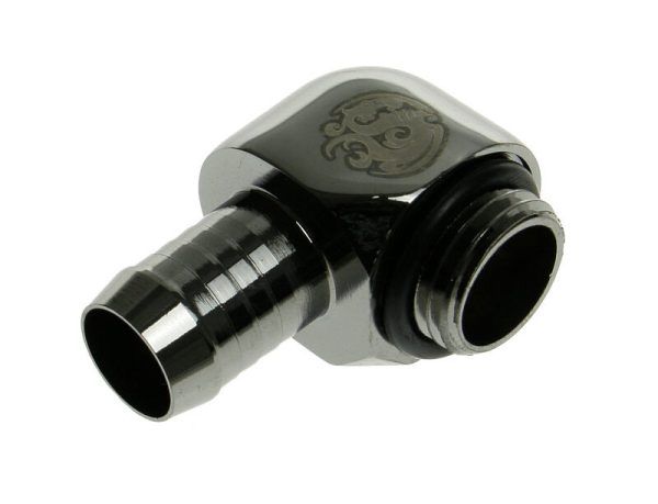 Bitspower Fittings Angle 1/4 inch to 10mm ID – Shiny Black