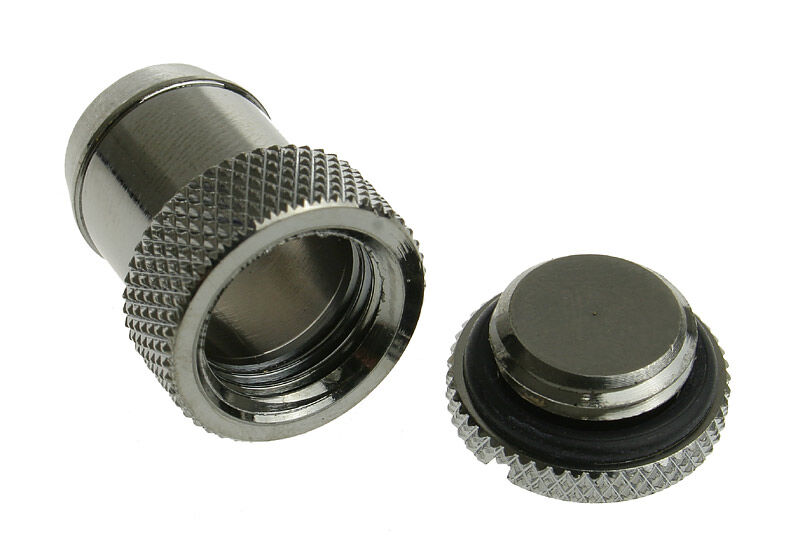 Bitspower Fitting 1/4 inch ID to 13mm Plugs - Shiny Black