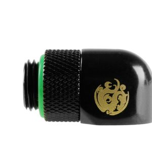 Bitspower Angle 1/4 inch to Female 1/4 inch Rotatable - Matt Black : image 3