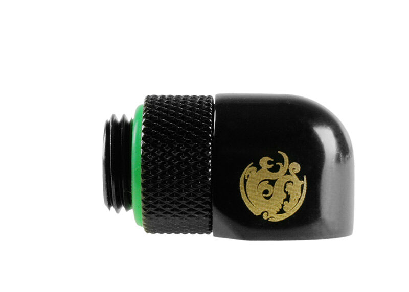 Bitspower Angle 1/4 inch to Female 1/4 inch Rotatable - Matt Black : image 3