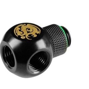 Bitspower Q-Connector 1/4 to 3 x Female 1/4 inches - Rotate, Matt Black