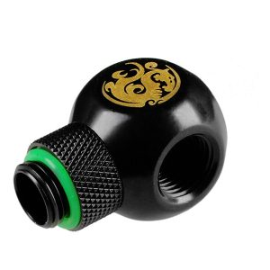 Bitspower Q-Connector 1/4 to 3 x Female 1/4 inches - Rotate, Matt Black