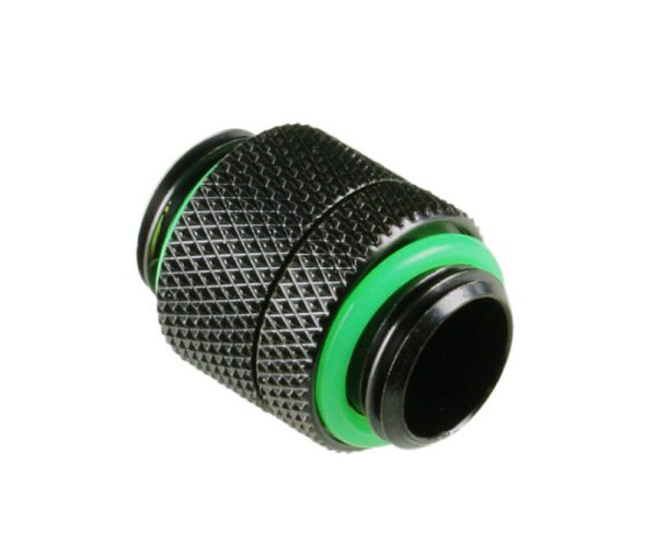 Bitspower Adapter 2x 1/4 Inch – Rotate – Matt Black