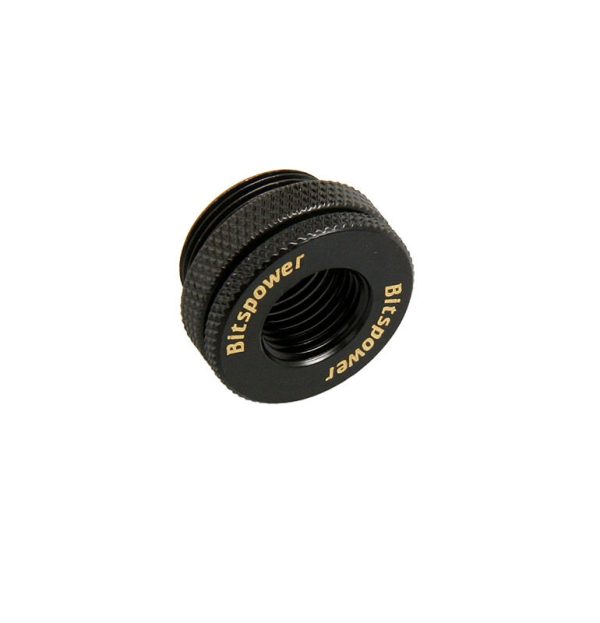 Adapter Bitspower 1/4 inch to Female 1/4 inch – Matt Black