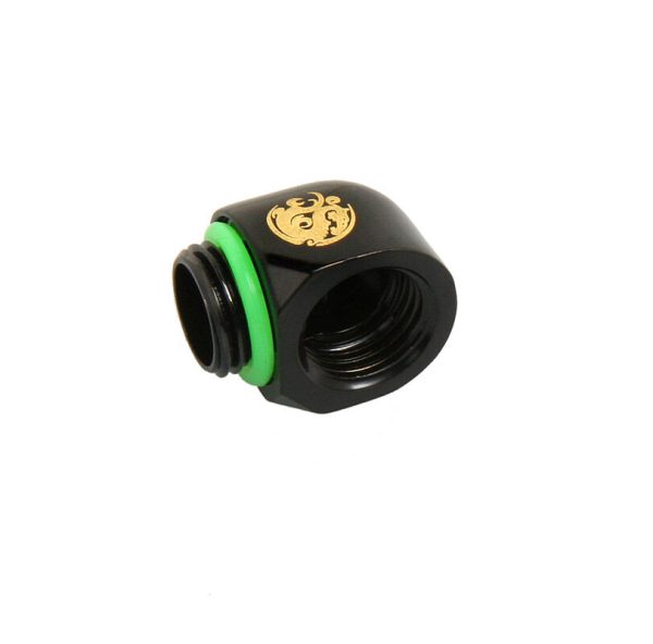 Bitspower Angle 1/4 inch to Female 1/4 inch – Matt Black