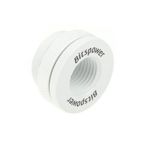 Adapter Bitspower 1/4 inch to Female 1/4 inch - Deluxe White