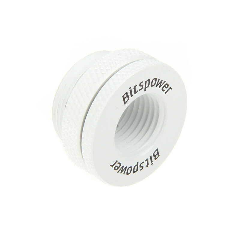 Adapter Bitspower 1/4 inch to Female 1/4 inch - Deluxe White
