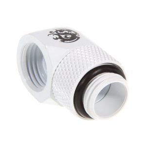 Bitspower angle 1/4 inch to Female 1/4 inch, rotate - Deluxe White
