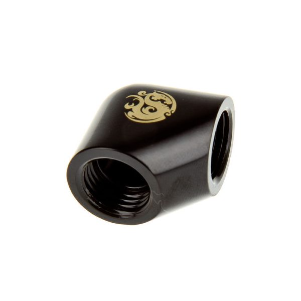 Bitspower Adapter 90 degree 2x G1/4 inches – matte black