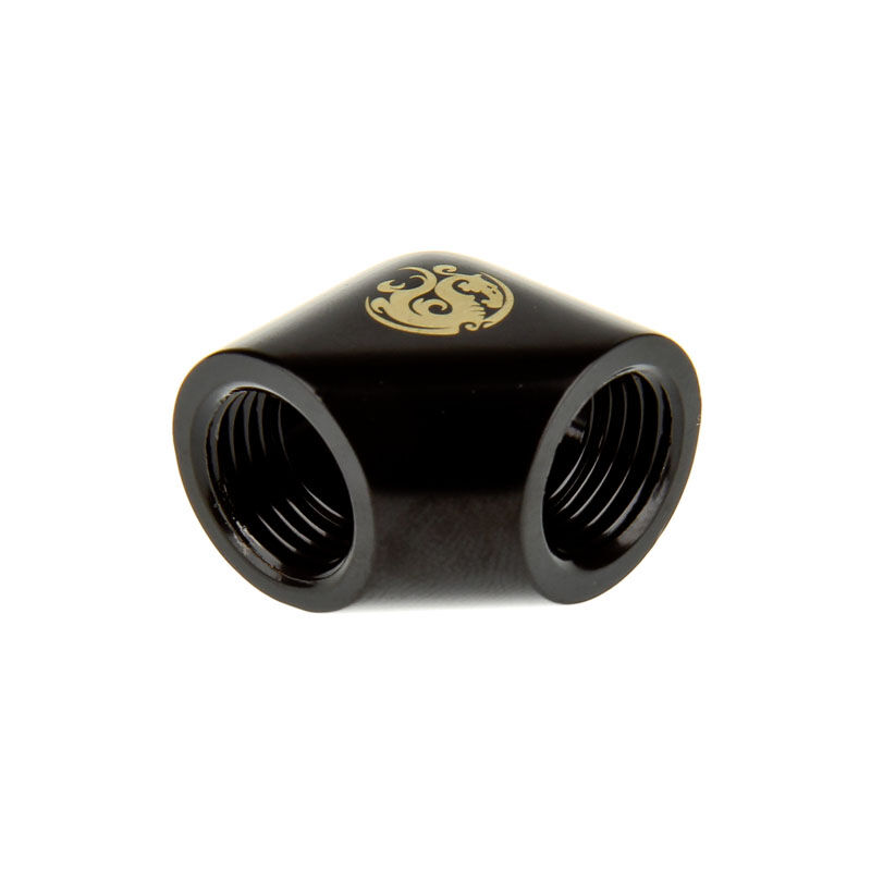 Bitspower Adapter 90 degree 2x G1/4 inches - matte black : image 4