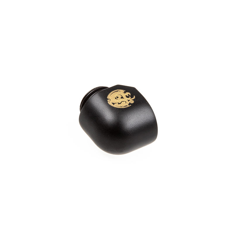 Bitspower Angle 1/4 inch - IG 1/4 inch - carbon black
