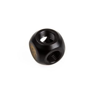 Bitspower T-Adapter 3x IG 1/4 inch - carbon black