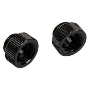 BitsPower Touchaqua adapter straight G1 / 4 inch male to G1 / 4 inch female - 2 pack, black : image 1